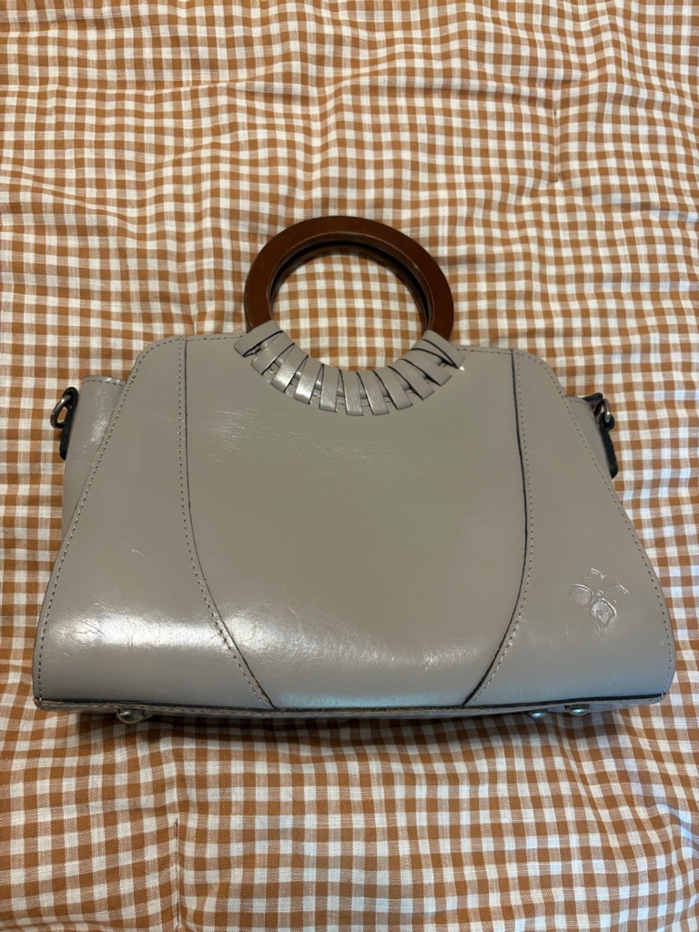 Patricia Nash Lyon Leather Tote with Brown Round Handles - Picture 2 of 8